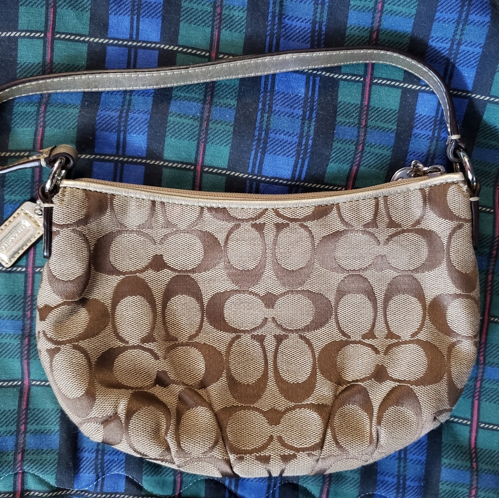 Small Gold Coach Handbag